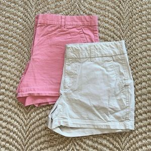 Womens Gap Shorts Size 6 Bundle Coral & Khaki 3” Inseam